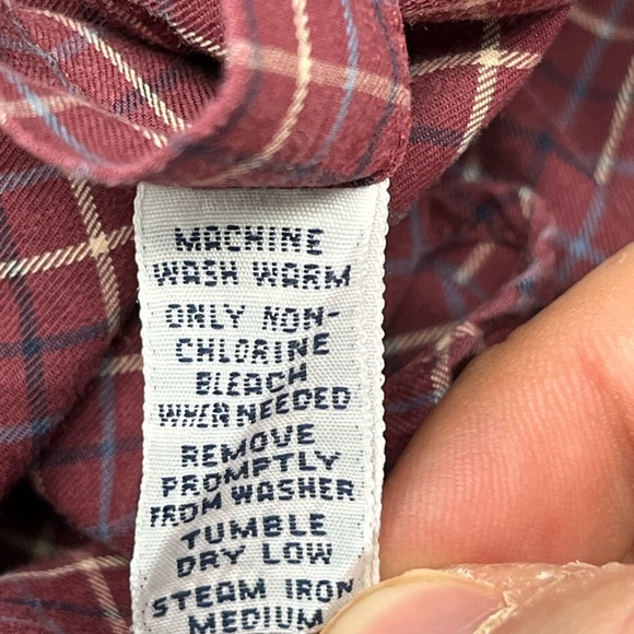 Ralph Lauren Shirt Mens Medium M Red Plaid Button Up Custom Fit Long Sleeve GHQ9 - Picture 5 of 6